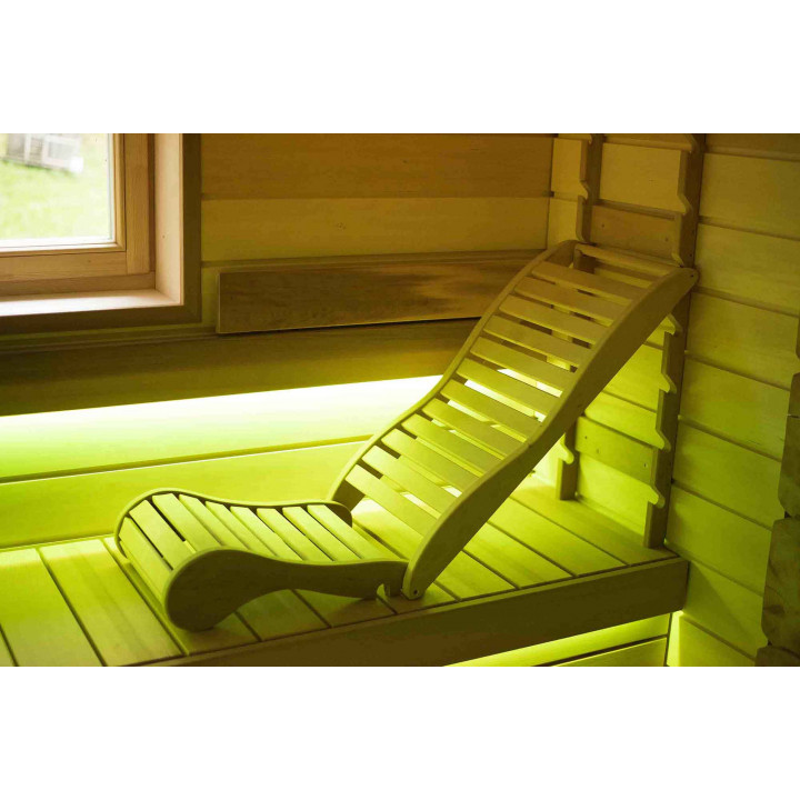 Relaxation bunk for sauna