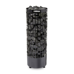 Elektrischer Saunaofen - HARVIA Cilindro Black Steel PC90E 9 kW