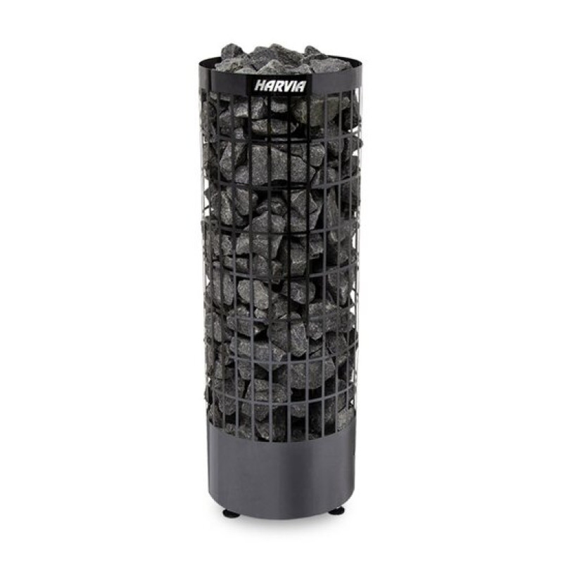 Elektrischer Saunaofen - HARVIA Cilindro Black Steel PC70E 6,8 kW