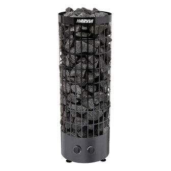 Elektrischer Saunaofen - HARVIA Cilindro Black Steel PC90 9 kW