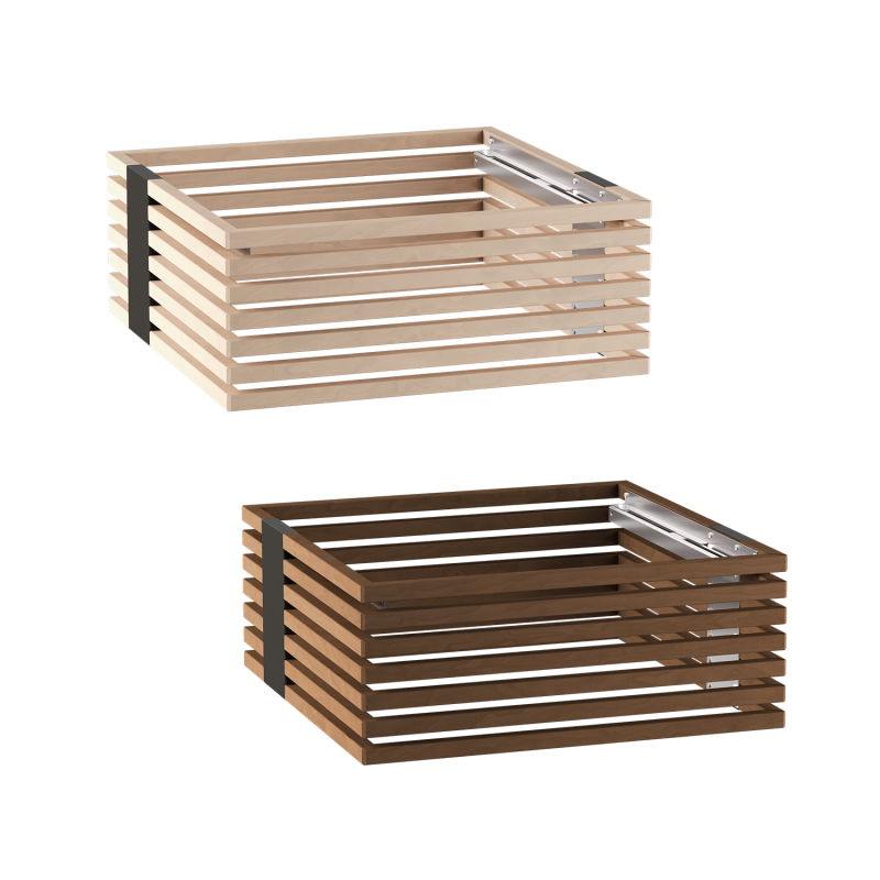 Harvia Concept R Sicherheitsgeländer aus Holz, Linde oder Nussbaum