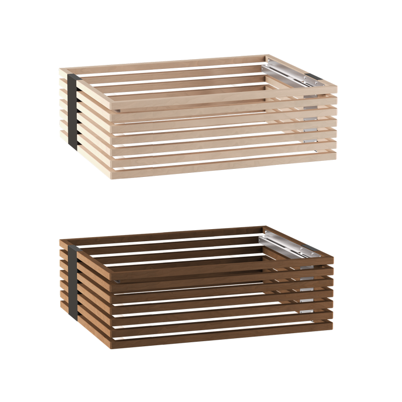 Harvia Concept R Sicherheitsgeländer aus Holz, Linde oder Nussbaum
