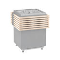 Harvia Concept R Sicherheitsgeländer aus Holz, Linde oder Nussbaum - 2