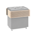Harvia Concept R Sicherheitsgeländer aus Holz, Linde oder Nussbaum - 2