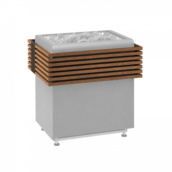 Harvia Concept R Sicherheitsgeländer aus Holz, Walnuss CPR-EMO-N2