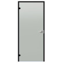 Harvia Black Line abschließbare Glastür, Satin, 7x21, schwarzer Aluminiumrahmen - 0