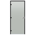Harvia Black Line abschließbare Glastür, Satin, 9x21, schwarzer Aluminiumrahmen - 0