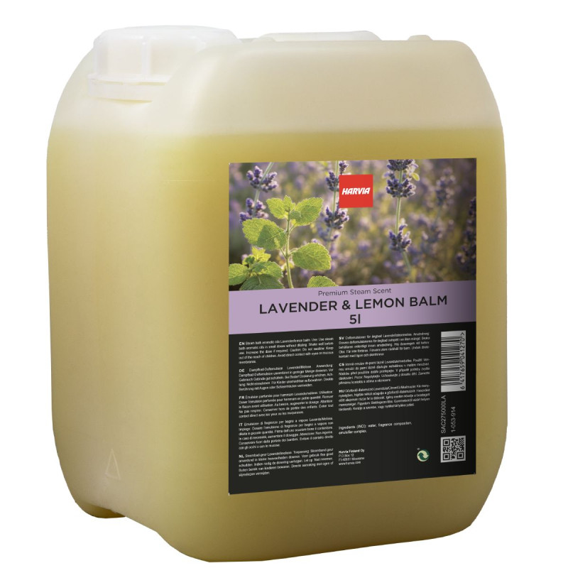 HARVIA Dampfbad Aromaöle, Lavendel und Zitronenmelisse 5 l