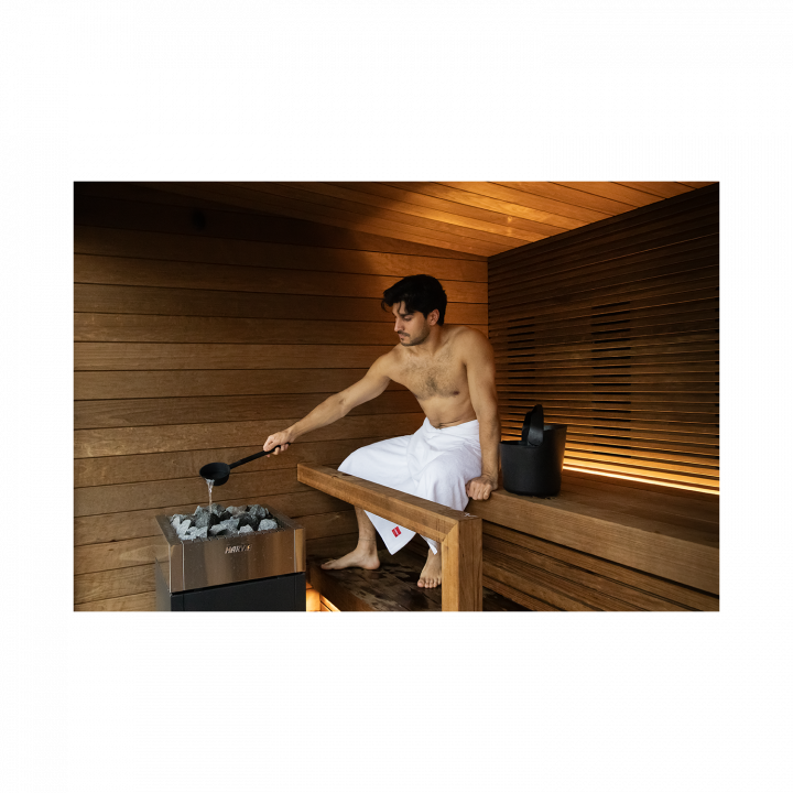 HARVIA Helmi Sauna-Eimer- und Schöpfkellen-Set, schwarz
