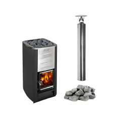 Sauna-Holzofen HARVIA M3 Set, Steine, Schornstein 