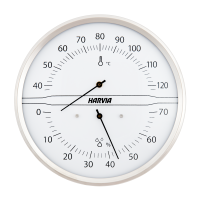HARVIA Thermo-Hygrometer rund, weiß