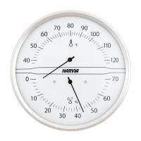 HARVIA Thermo-Hygrometer rund, weiß
