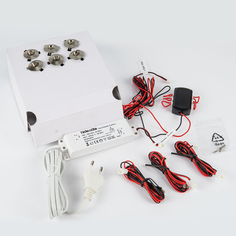 Saunabeleuchtung HIDEALITE, 6-tlg.