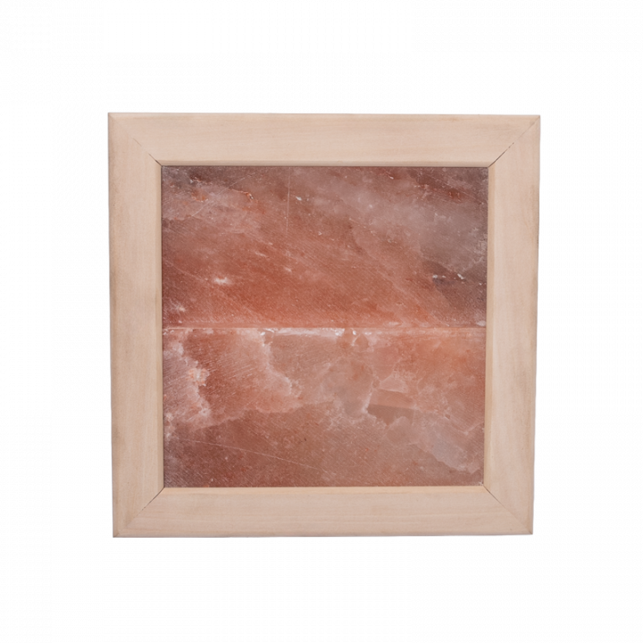 Himalaya-Salzlampe ohne Blitz, Lindenholz
