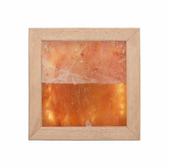 Himalaya-Salz-LED-Leuchte, Abachi-Holz