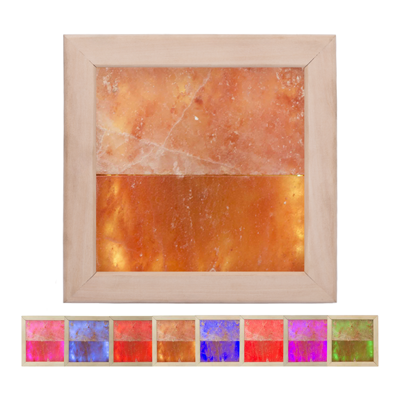 Himalaya-Salzlicht LED RGB, Lindenholz