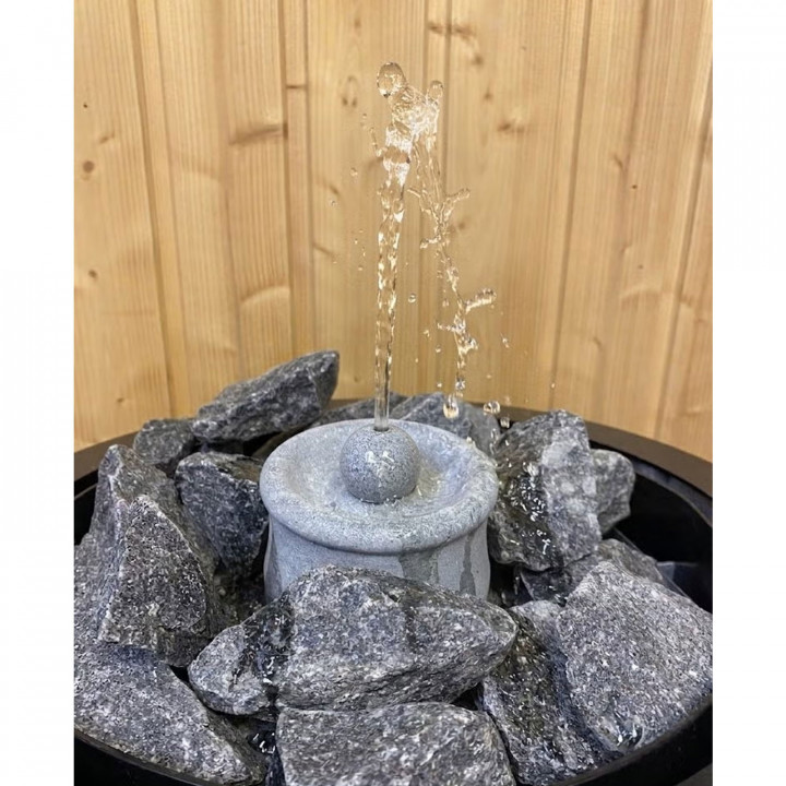 Hukka Kaste Saunabrunnen aus Speckstein