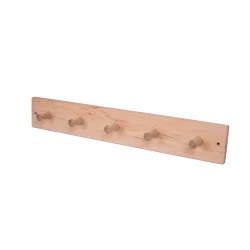 Kleiderbügel aus Erlenholz mit 5 Haken 