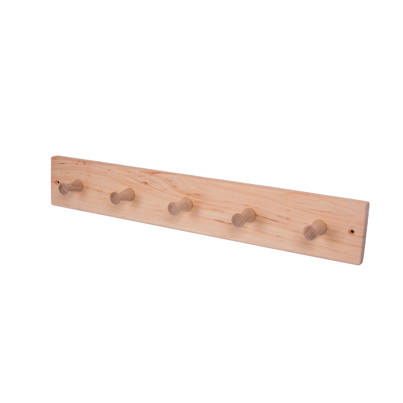 Kleiderbügel aus Erlenholz mit 5 Haken