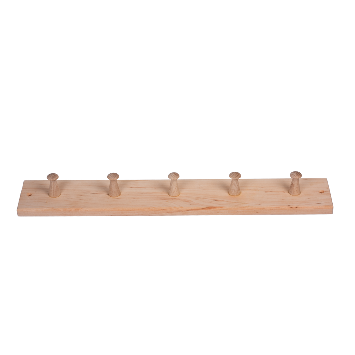Holzkleiderbügel mit 5 Haken