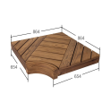 Eckmodul für modulare Saunabänke, Kiefernholz - 5