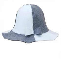 Saunahut mit Schleife 