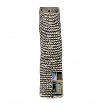 Streichholzschachtelhalter aus Keramik - Seil