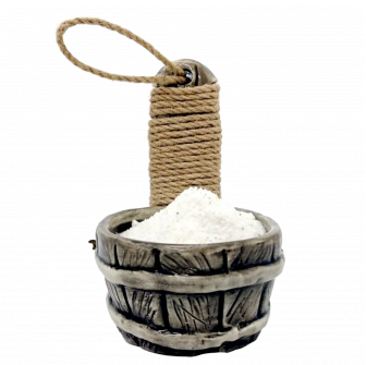 Salzbehälter aus Keramik für die Sauna - Fass 200 ml