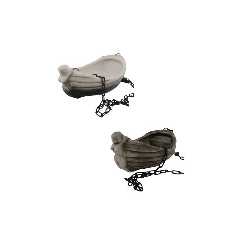 Keramikbehälter für Duftstoffe – Boot mit Mädchen