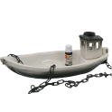 Duftbehälter aus Keramik - Boot mit Aroma - 0