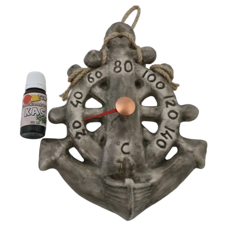 Saunathermometer aus Keramik - Anker
