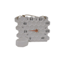 Saunathermometer aus Keramik - Wabenform - 2