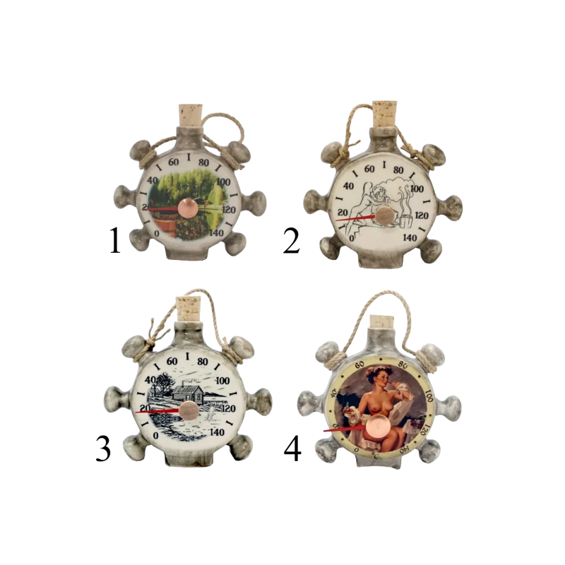 Keramisches Saunathermometer – Schiffsruder