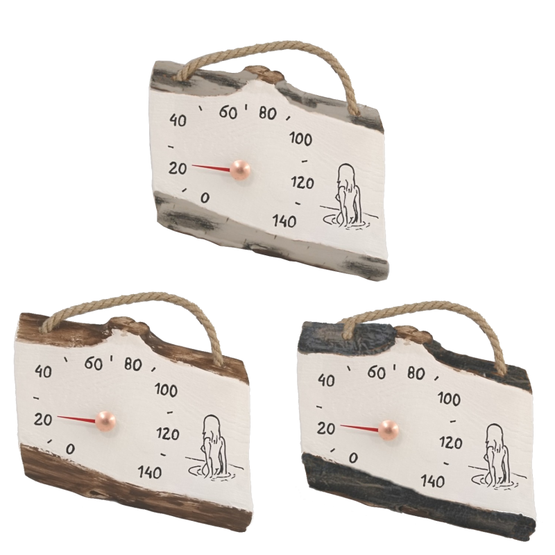 Keramik Saunathermometer - Mädchen im Wasser