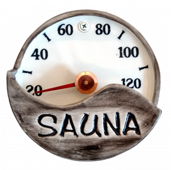 Saunathermometer aus Keramik - SAUNA