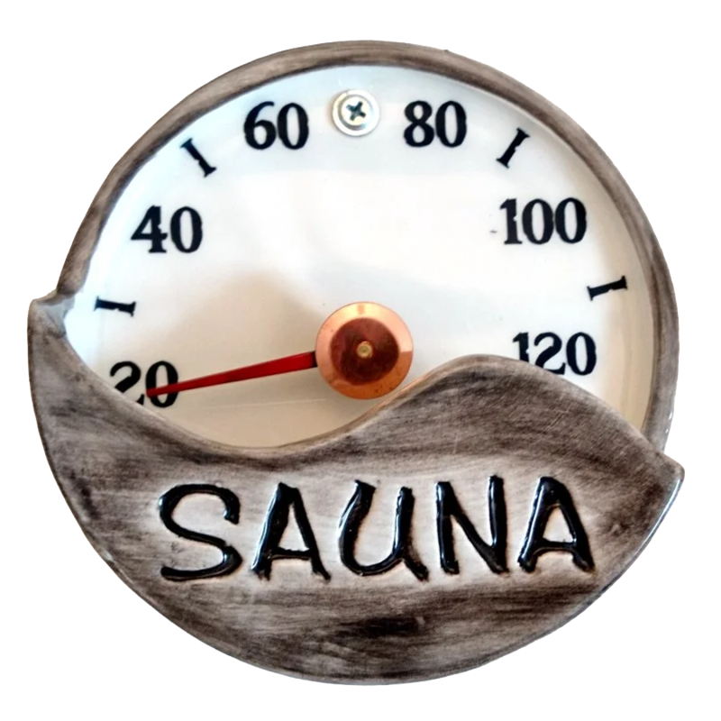 Saunathermometer aus Keramik - SAUNA