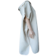 Leinenponcho-Handtuch mit Kapuze