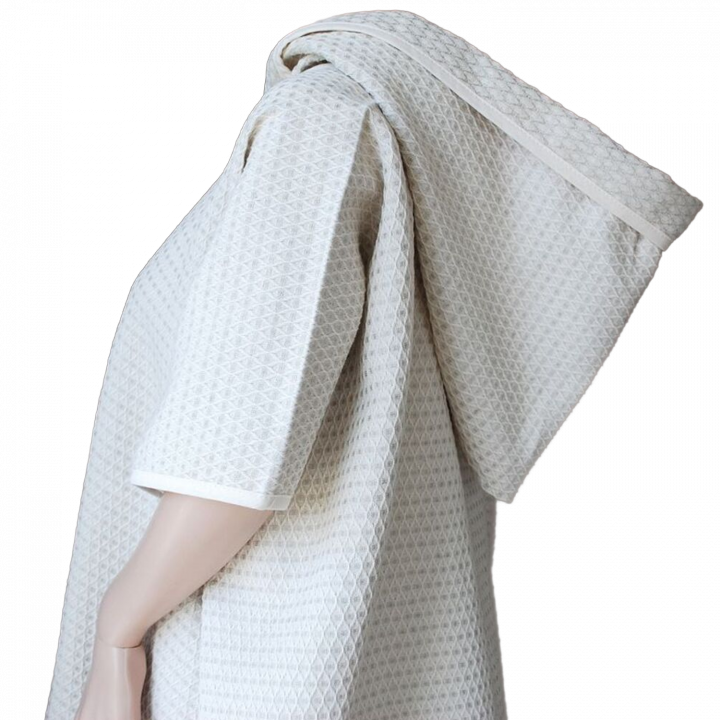 Leinenponcho-Handtuch mit Kapuze