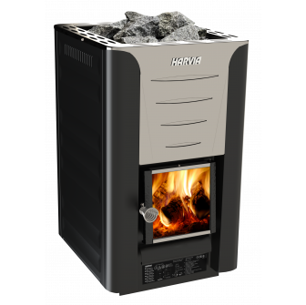 Holzbefeuerter Saunaofen - HARVIA 20 PRO BimSchV2, schwarz