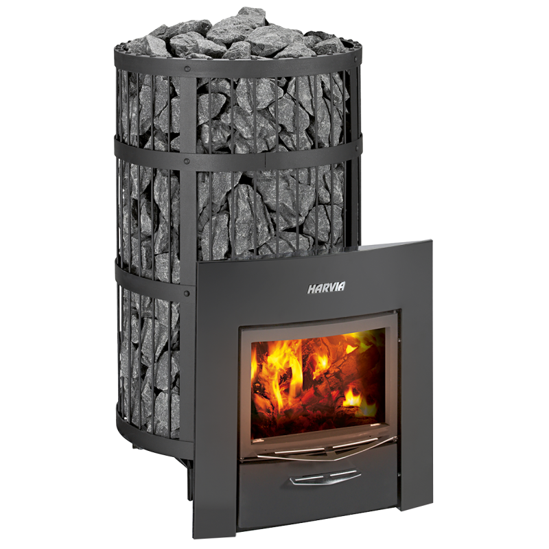 Holzbefeuerter Saunaofen - HARVIA Legend 300 Duo, schwarz