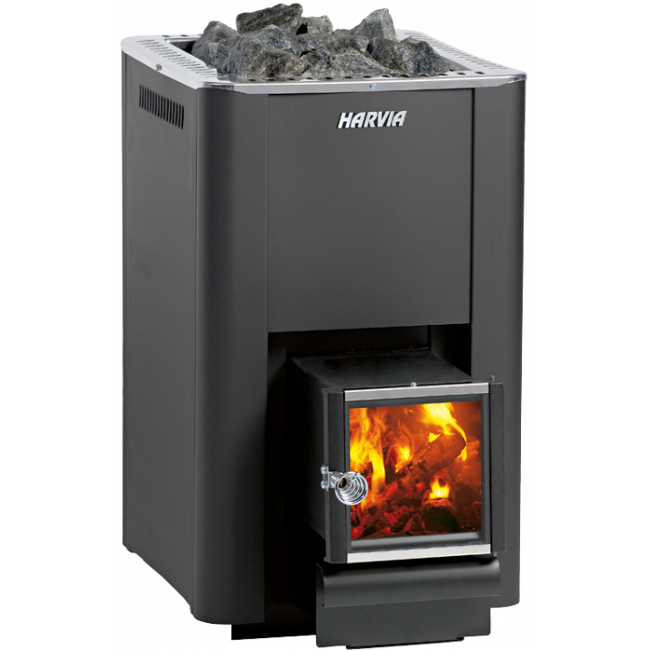 Holzbefeuerter Saunaofen - Harvia Pro 20 SL BimSchV2 schwarz