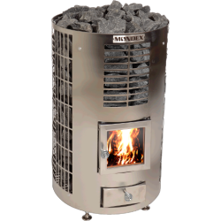 Holzbeheizter Saunaofen - MONDEX KLAPI, Edelstahl  Holzbeheizter Saunaofen - MONDEX KLAPI, Edelstahl