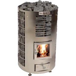 Holzbeheizter Saunaofen - MONDEX KLAPI, Edelstahl 