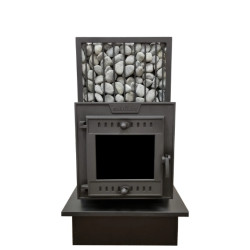 Holzbeheizter Saunaofen - SUMMIT MANASLU mit Dampfbox und Netz  Holzbeheizter Saunaofen - SUMMIT MANASLU mit Dampfbox und Netz