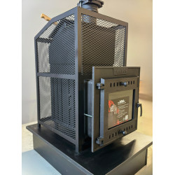 Holzbeheizter Saunaofen - SUMMIT Mont Blanc mit klassischem Netzwerk  Holzbeheizter Saunaofen - SUMMIT Mont Blanc mit klassischem Netzwerk