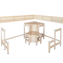 Modulare Saunabänke im „Sun Corner“-Design, 2114 × 2696 mm - 2