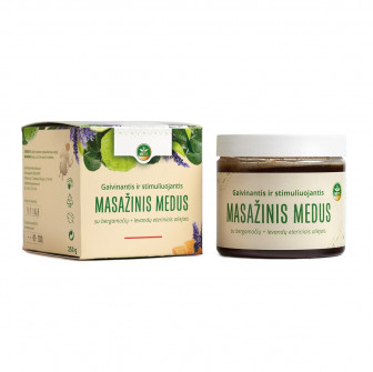 Honig-Massage-Mischung mit ätherischen Ölen aus Bergamotte, Lavendel und Rosmarin, 250 g