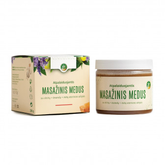 Honig-Massagemischung mit ätherischen Ölen aus Lavendel, Zitrone und Minze