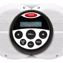 Musikcenter-Set, wasserdicht mit zwei Lautsprechern 