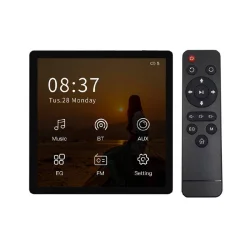 Touchscreen BT Verstärker zur Wandmontage Home Stereo Audio Amplifier U1. Schwarz 